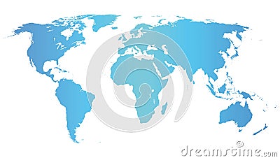 World map illustration Vector Illustration