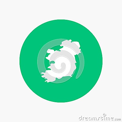 World, Map, Ireland Vector Illustration