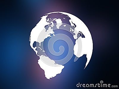 World map with radar sign in mixed colour background Stock Photo