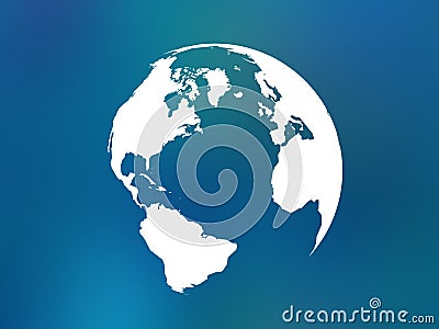 World map with radar sign in mixed colour background Stock Photo