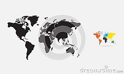 World map Vector Illustration