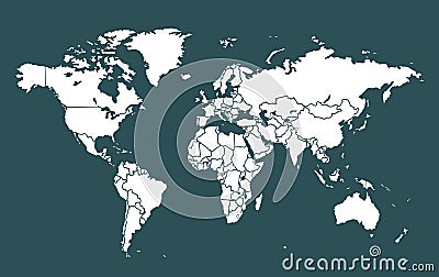 World map. Vector illustration Vector Illustration