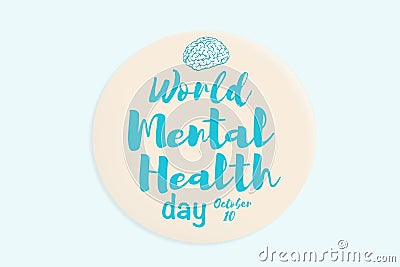 World mental health day Stock Photo