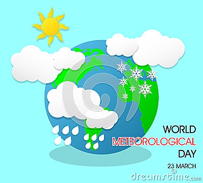 World meteorological day Stock Photo