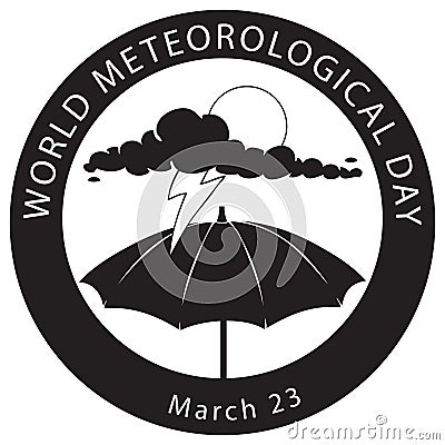 World Meteorological Day Vector Illustration