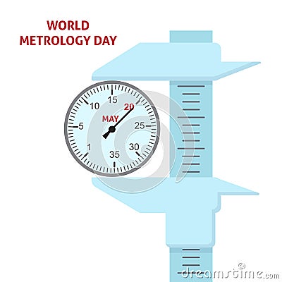 World Metrology Day logo icon design, vector illustration Vector Illustration