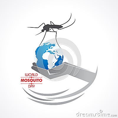 World Mosquito Day Design With Elegant Background Vector Illustration