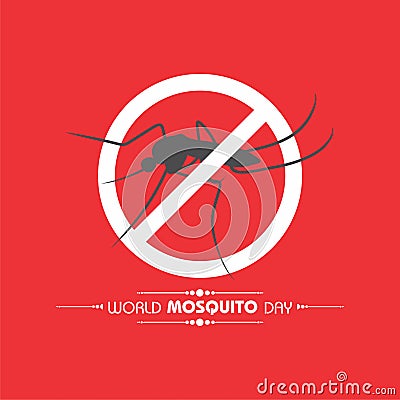 World Mosquito Day Design With Elegant Background Vector Illustration