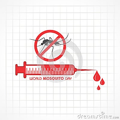 World Mosquito Day Design With Elegant Background Vector Illustration