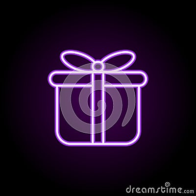 world neon icon. Elements of web set. Simple icon for websites, web design, mobile app, info graphics Stock Photo