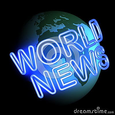 World News Stock Photo
