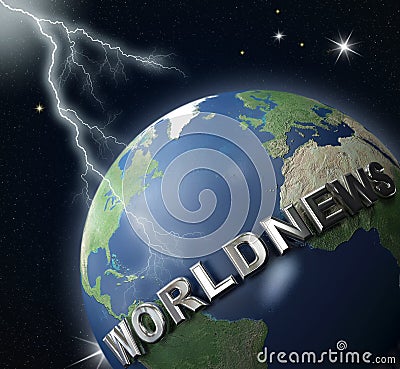 World-news globe 2 Stock Photo