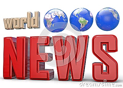 World news Stock Photo