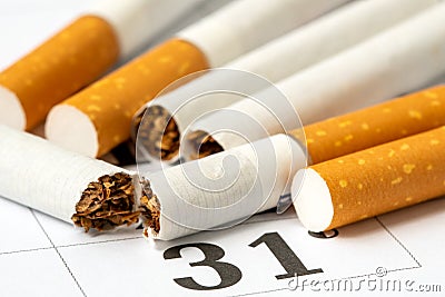 World No Tobacco Day Concept Stop Smoking Stock Photo