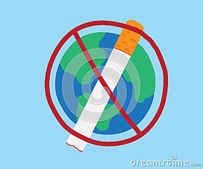 World no tobacco day Vector Illustration