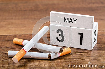 World No Tobacco Day. Stock Photo