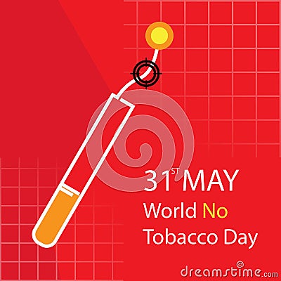 World No Tobacco Day vector Vector Illustration