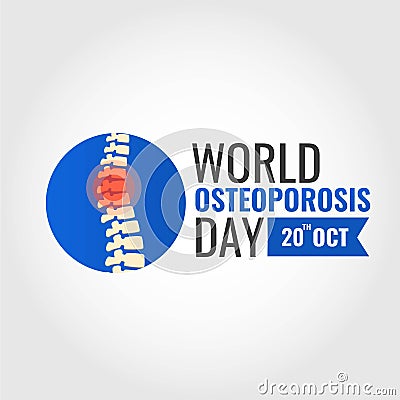 World Osteoporosis Day. Vector Illustration