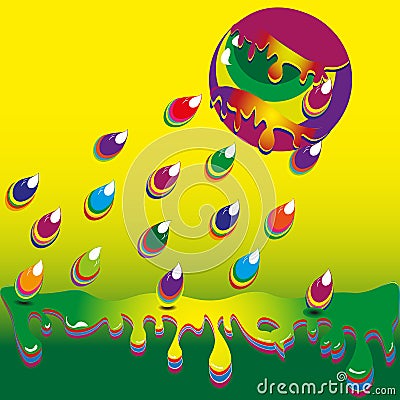 World paint illustration Vector Illustration