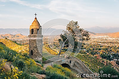 The World Peace Bridge on Mount Rubidoux, in Riverside, California Stock Photo