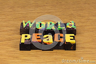 World peace compassion love generosity kindness helping hand Stock Photo