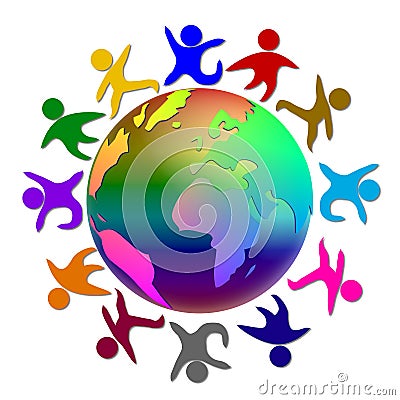 World peace illustration Stock Photo