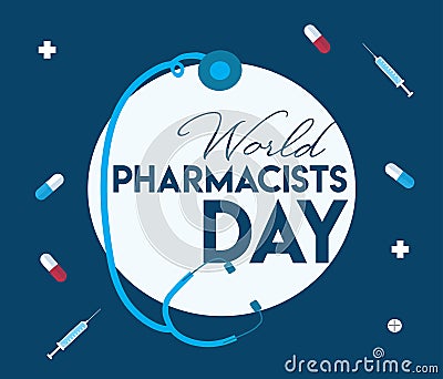 World Pharmacists Day vector template Vector Illustration