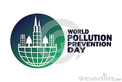 World Pollution Prevention Day Vector Illustration