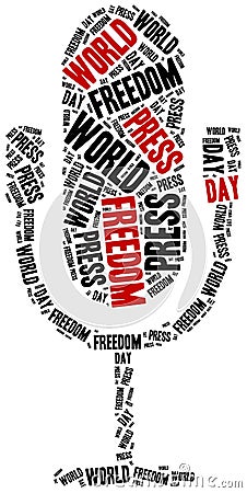 World press freedom day. Celebrated on 1st May. Stock Photo