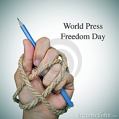 World press freedom day Stock Photo