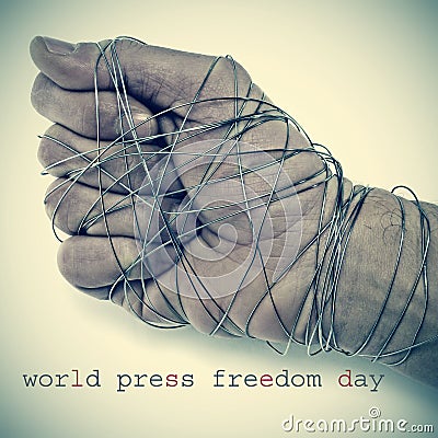 World press freedom day Stock Photo