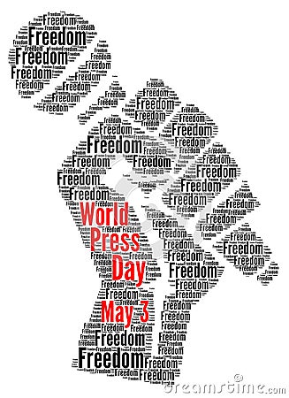 World press freedom day Cartoon Illustration