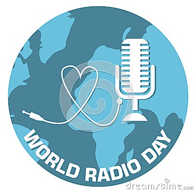 World radio day concept design vector illustration Vector Illustration