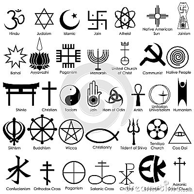 World Religious Symbol Royalty Free Stock Photography 