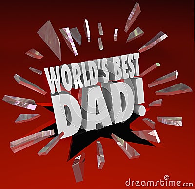 World's Best Dad Parenting Award Honor Top Father Stock Photo