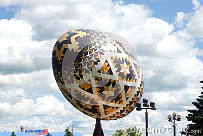 The World's Largest Easter Egg(Pysanka) Editorial Stock Photo