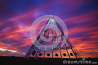 World`s Largest Teepee Editorial Stock Photo