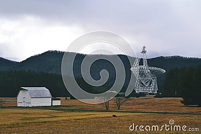 worldâ€™s premiere single-dish radio telescope operating at meter to millimeter wavelengths. Stock Photo