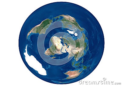 World satellite image with continents Stock Photo