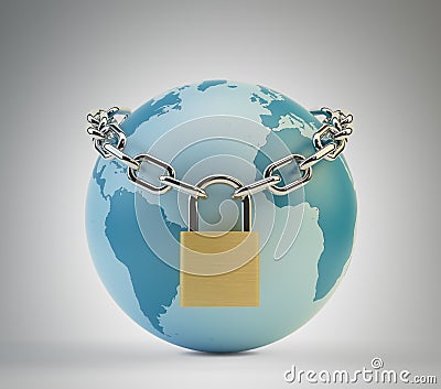 World security concept Stock Photo