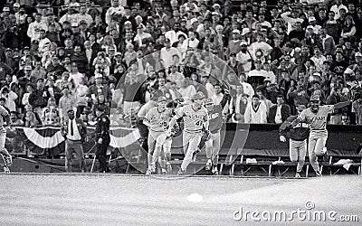 1990 World Series Champion Cincinnati Reds Editorial Stock Photo