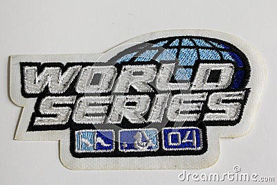 2004 World Series Patch Editorial Stock Photo