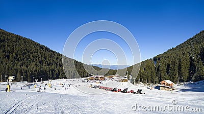 World ski cup resort Bansko,World ski cup resort Bansko Stock Photo