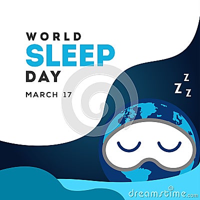 World Sleep Day Vector Design For Banner or Background Vector Illustration