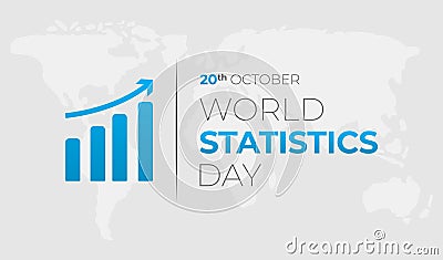 World Statistics Day Background Illustration Vector Illustration