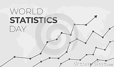 World Statistics Day Background Illustration Vector Illustration