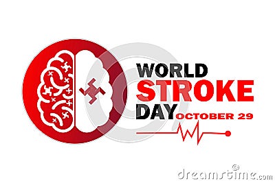 World Stroke Day Vector Illustration