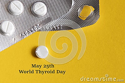 World Thyroid Day background Stock Photo