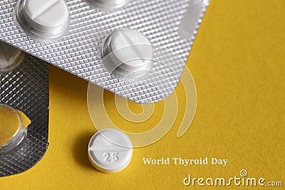 World Thyroid Day background Stock Photo