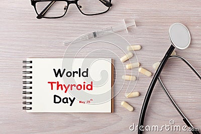 World Thyroid Day Stock Photo